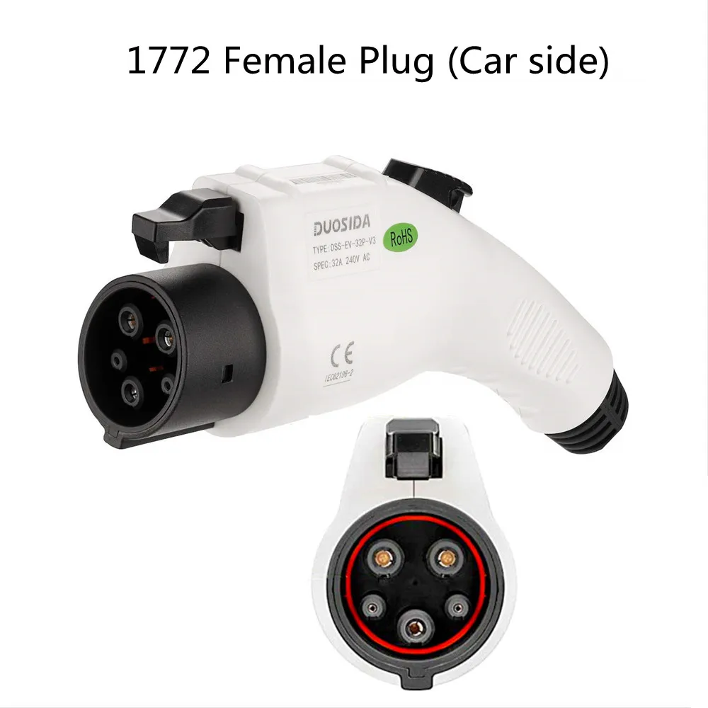 For EV electric Car Charging Or Charging Station 50A 80A SAE J1772 plug AC connector Level 2 Type 1plug without cable