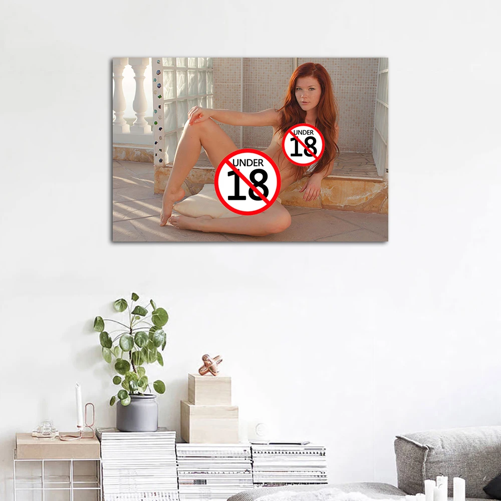 Hot Redhead Beauty Canvas Painting Poster and Prints Modern Wall Art Picture For Home Decor Living Room Decoration