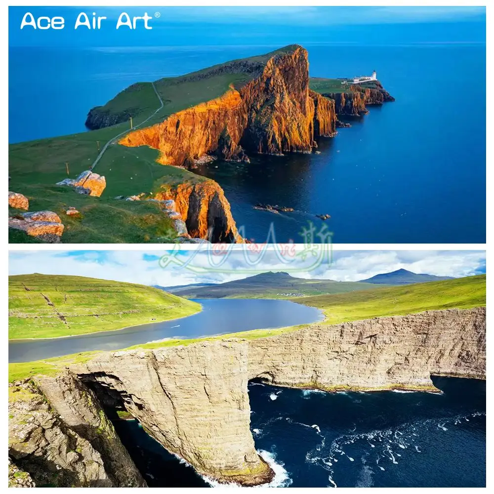 Faroe Island Ireland England Sea Coast Scenery of White Cliff /Moher/Old Harry Rocks 5D DIY Full Embroidery Diamond Painting