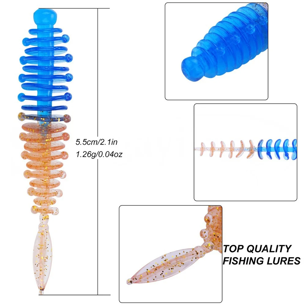 Señuelo FLYSAND Cola de Aguja 5,5cm – Soft bait para lubina