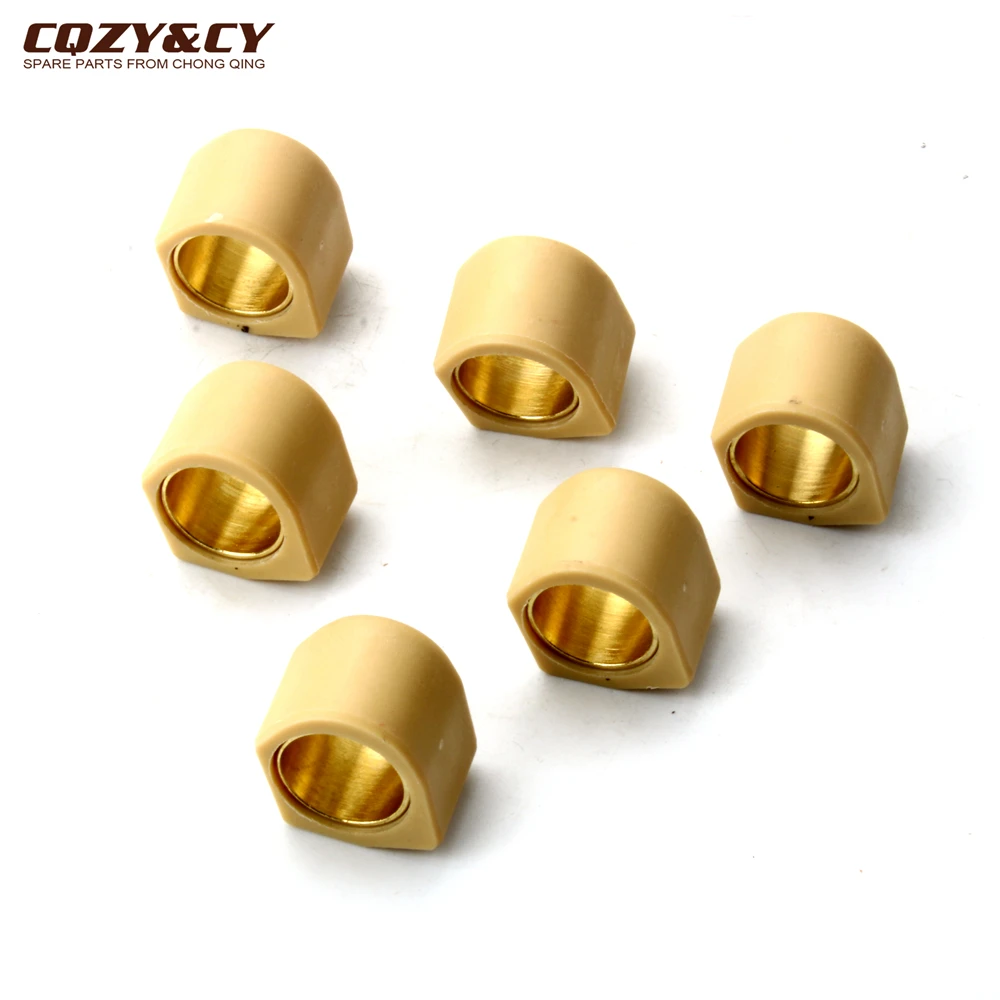 6PC Racing Quality Roller Weights 25x20mm 16grams For Kymco X Citing i ABS 400cc 2013-2015 Scooter