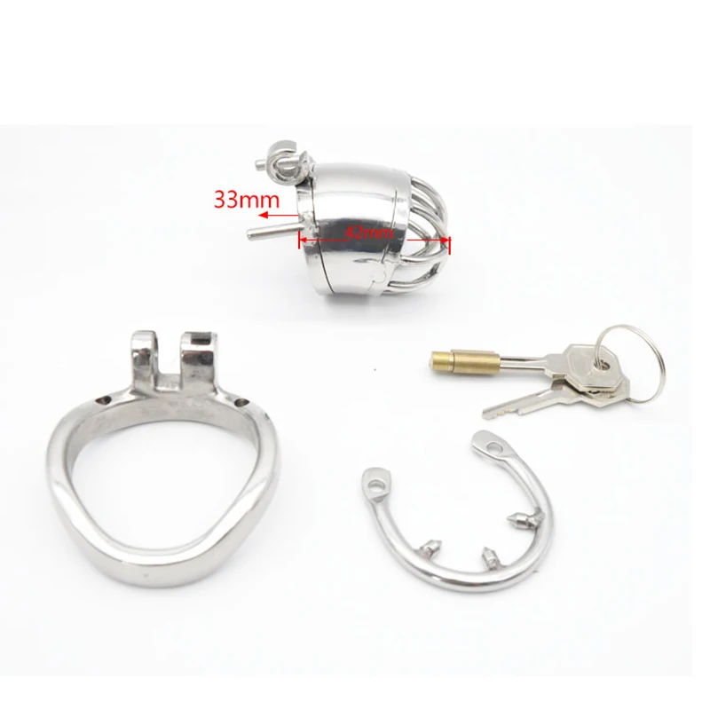 Chaste Bird Male Stainless Steel Cock Cage Penis Ring Chastity Device with Stealth New Lock Adult Sex Toys A271