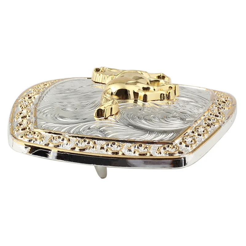 Cưỡi Ngựa Lưng Đấu Bò Lưng Vàng Lớn Khóa Hợp Kim