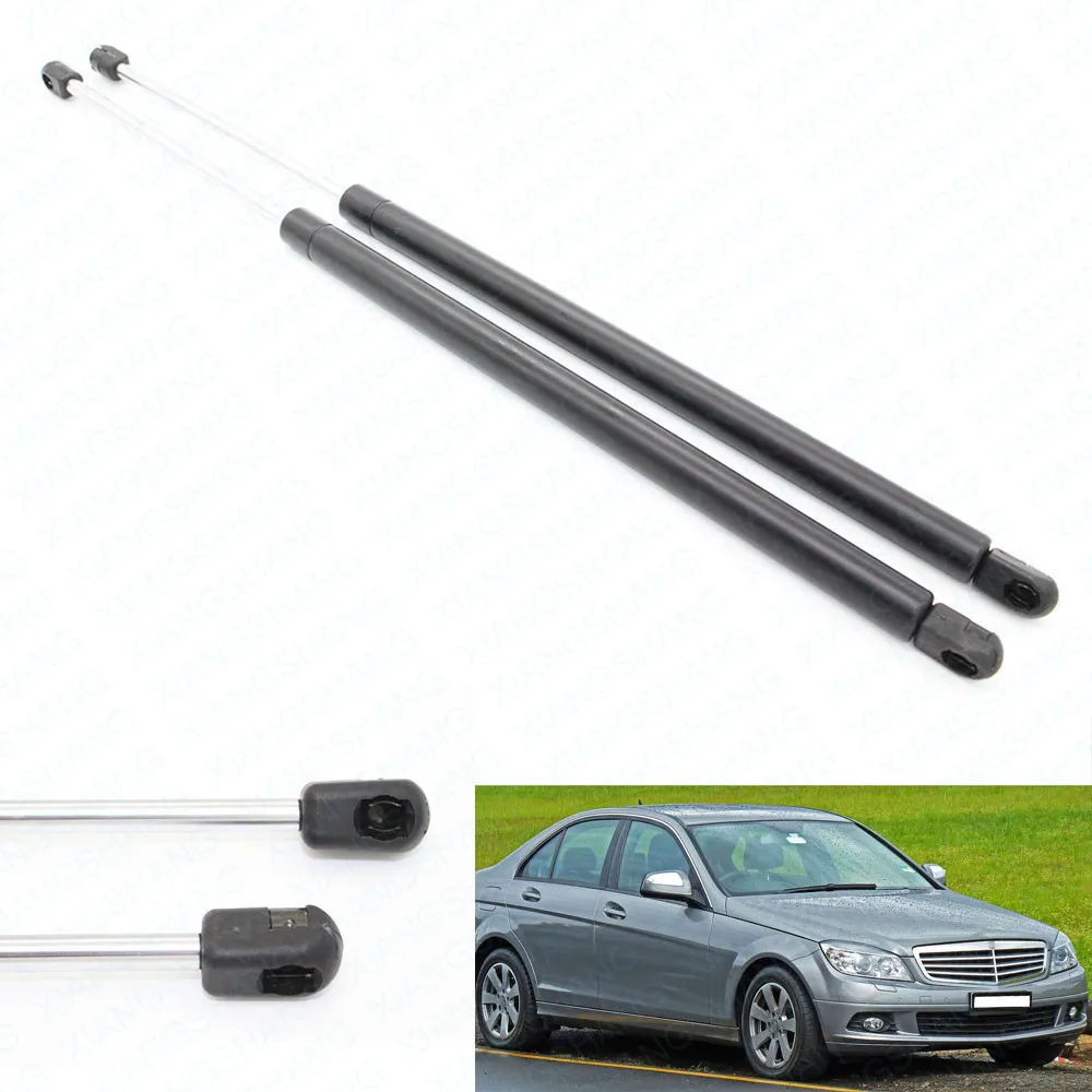 2szt do Mercedes Benz W204 C180 C200 C220 C250 C280 C300 2009-2014 65cm Przednia maska silnika Rozpórki gazowe Sprężyny podnoszące