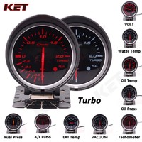 Defi BF White&red Light 60mm Gauge Volt water temp oil temp oil press rpm vacuum boost ext temp air/fuel Ratio auto gauge meter