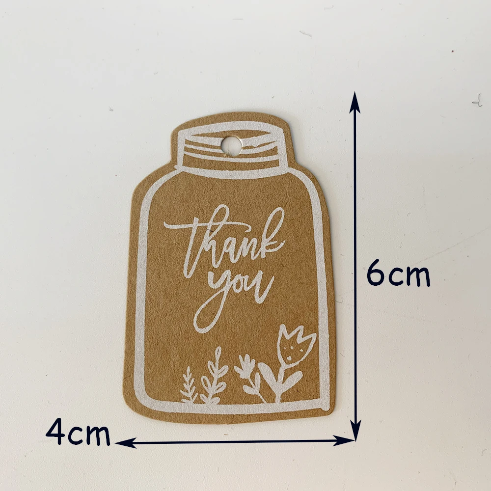 Cheap Garments Tag Paper Tag For Cookie Honey Cake Packaging Label Brown/white/black hangTags For Decorating Cakes Can Customizd