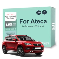 12Pcs LED Interior Light Bulb Kit For Seat Ateca 2016 2017 2018 2019 Car Indoor Dome Reading Trunk Vehicle Lamp Canbus No Error