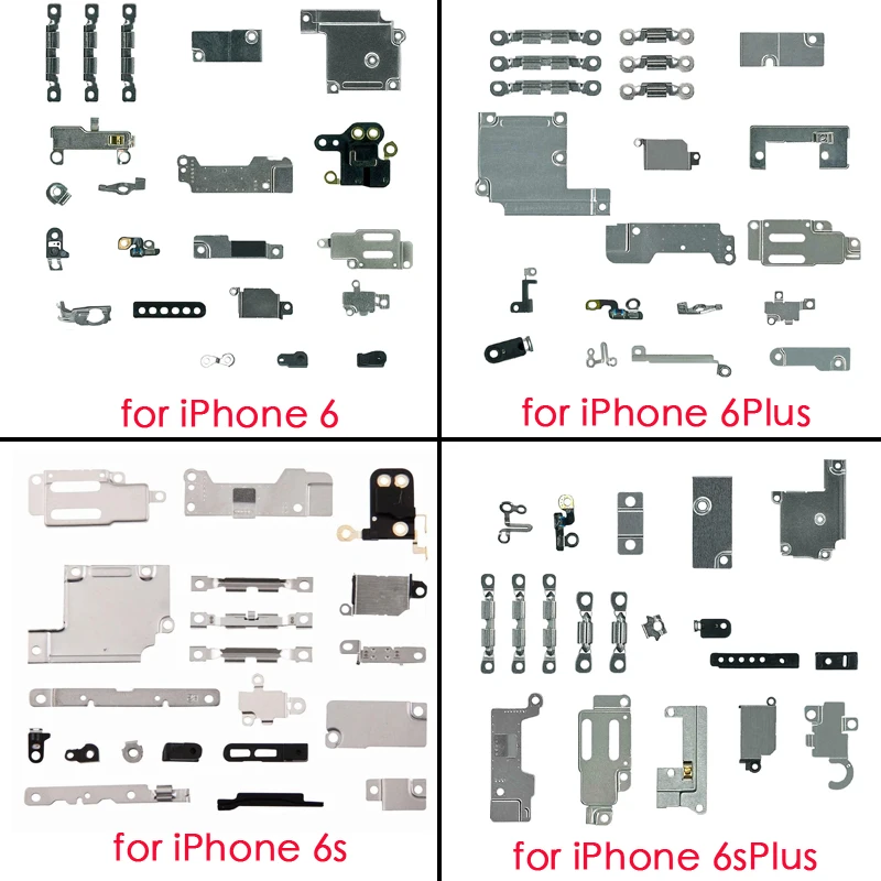 Full Set Small Metal Internal Bracket And Screws Parts Shield Plate Kit For iPhone 6 6 Plus 6s 6sPlus