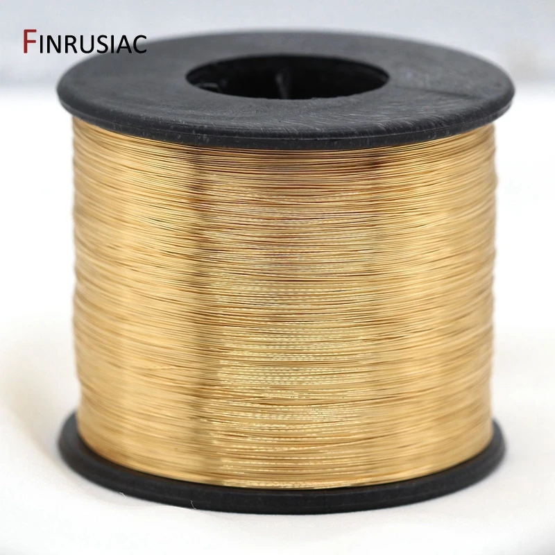 5 Meters Real Gold Plated Copper Wire DIY Jewelry Accessories 0.3/0.4/0.5/0.6mm Metal Wire For Jewellery Making