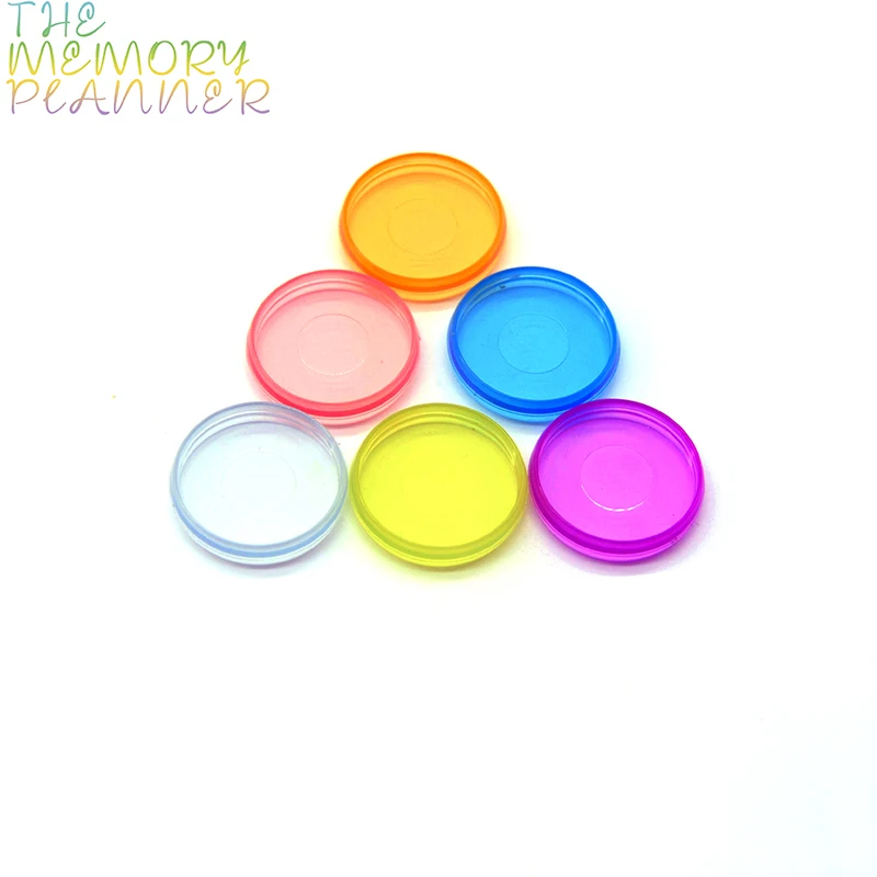 100pcs 24mm Mushroom Disc Binding Discbound Planner Notebook Binder Discbound Notebook Binding Discs Fajas Binders Plastic Rings