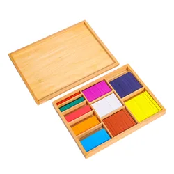 Montessori Colored Counting Bars Fractional box Montessori Math mathematics Eductional Materials Learning Tools Preschool Toys