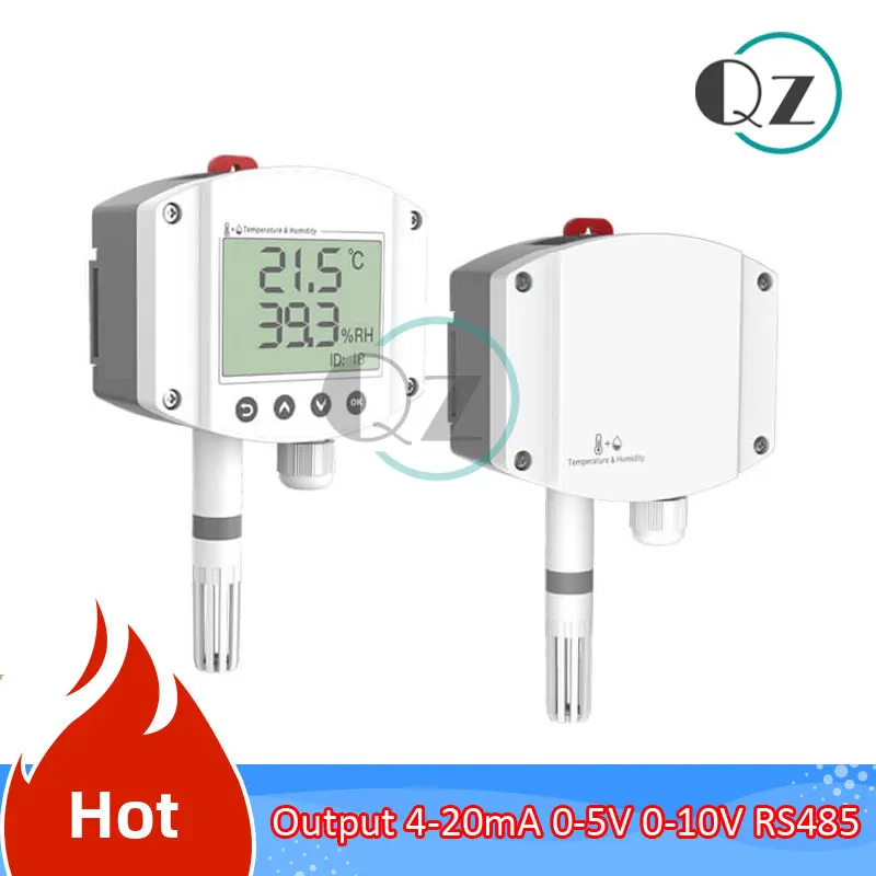 RS485 Digital Smart Waterproof High Air Temperature and Humidity Sensor Wall Mounted Temperature and Humidity Sensor 4-20mA 0-5V