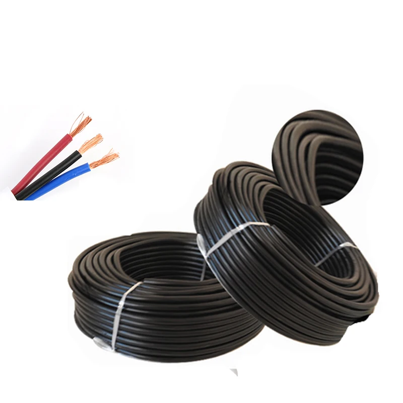 10M 3/2Pin Waterproof Electrical Cable,18 AWG Extend PVC Led Wire 0.75/2 for Outdoor Garden Lamp Floodlight Underground