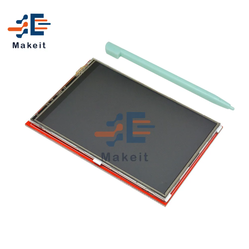 3.5 Inch 480X320 Tft Touch Panel Lcd-scherm Module ILI9486 Driver Mega2560 Board Plug En Spelen Met stylus Voor Arduino