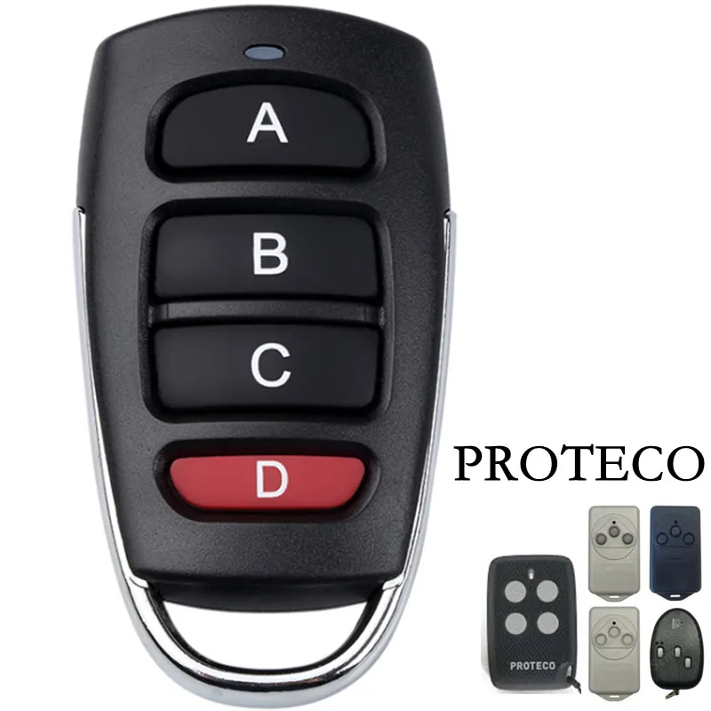 Garage Remote Control PROTECO ANGIE 433.92 433MHz Gate Opener 4CH Slide Cover Black Transmitter Duplicator On Sale