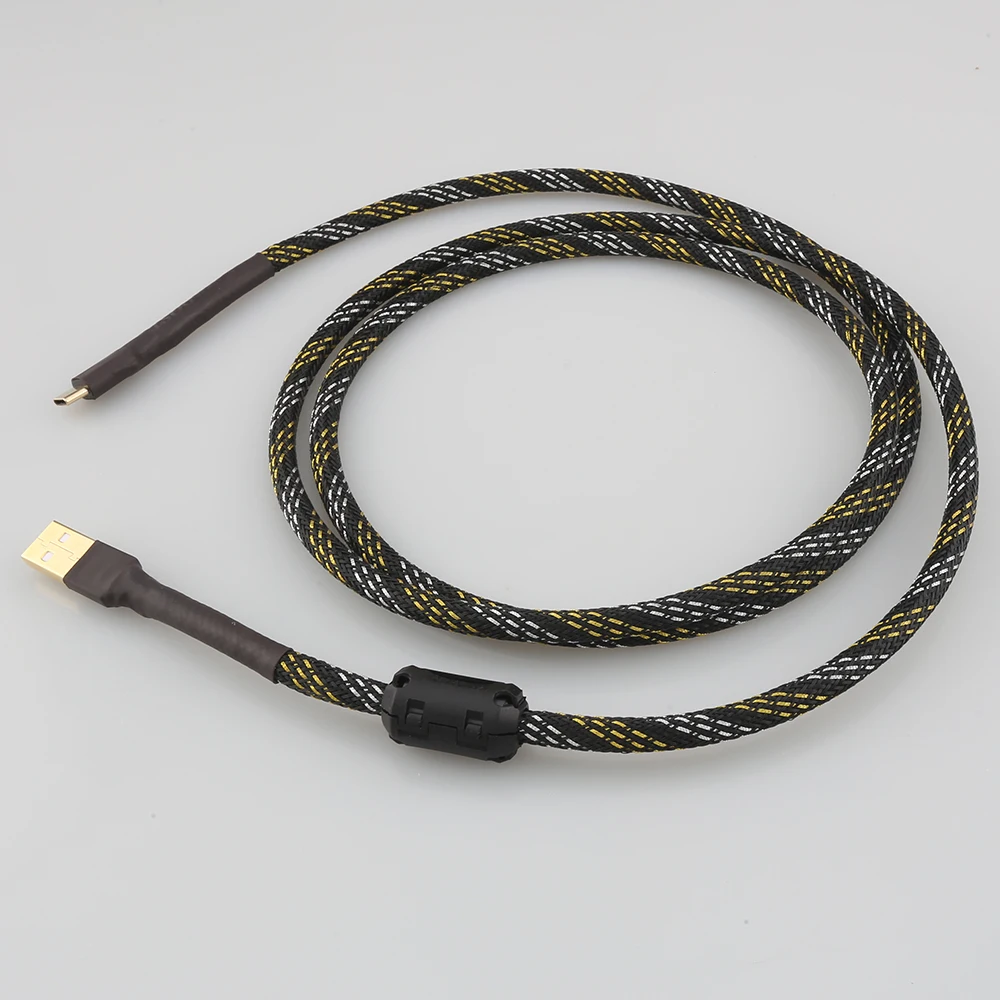 High Quality Hifi USB Cable USB Type C To A Audio Data Cable For USB DAC Mobile Cell Phone Tablet Handcrafted