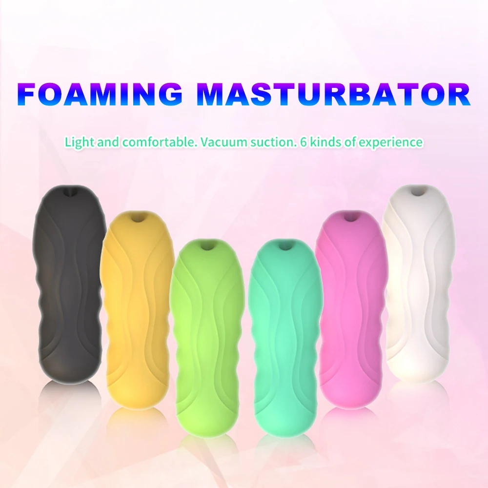 Male Masturbator Cup Realistic Vagina Pocket Pussy Man Masturbation Glans Blowjob Portable Airplane Cup Sucking Sex Toys For Men