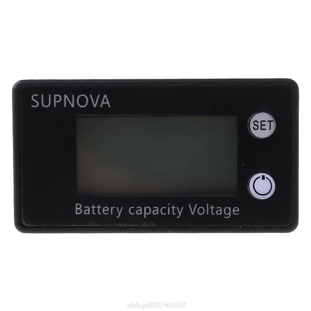 Lithium Voltmeter Gauge Car Motorcycle 12V 24V 48V 72V Capacity 8V-100V Acid Oct Dropshipping image 3