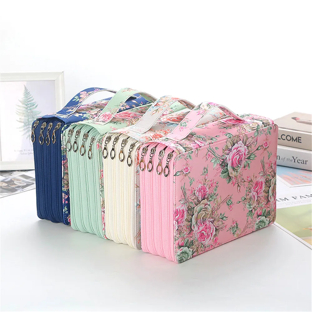 120/200/252 Slots Pencil Case School Pencilcase for Girl Stationery Pen Box Large Capacity Office Bag Big Organizer Kit Supplies