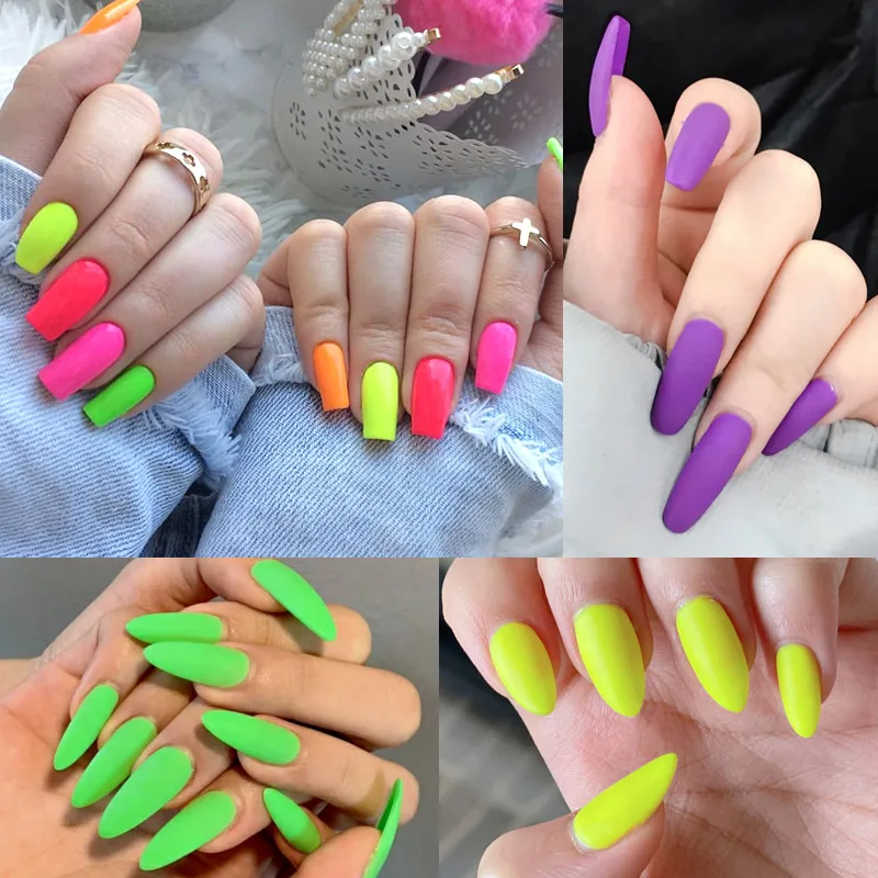 6 stücke Neon Farbe Gel Lack VENALISA Nagel Gel Polnisch Fluoreszenz Nagel Salon Gel Lack Soak off UV LED Helle gel Nagellack – Detail 13