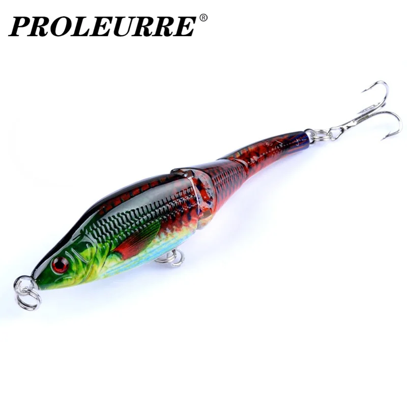 1Pcs 10cm 9g Fishing Lure 3 Jointed Sinking Wobbler For Pike Swimbait Crankbait Trout Bass Fishing Accessories Tackle Bait