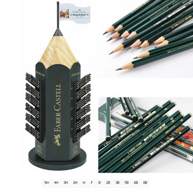 

Faber-Castell 9000 Sketch Pencils B/2B/3B/4B/5B/6B/7B/8B/H/2H/3H/4H/5H/6H/F 12/16pcs Wood Pencil Graphite Pencil School Drawing