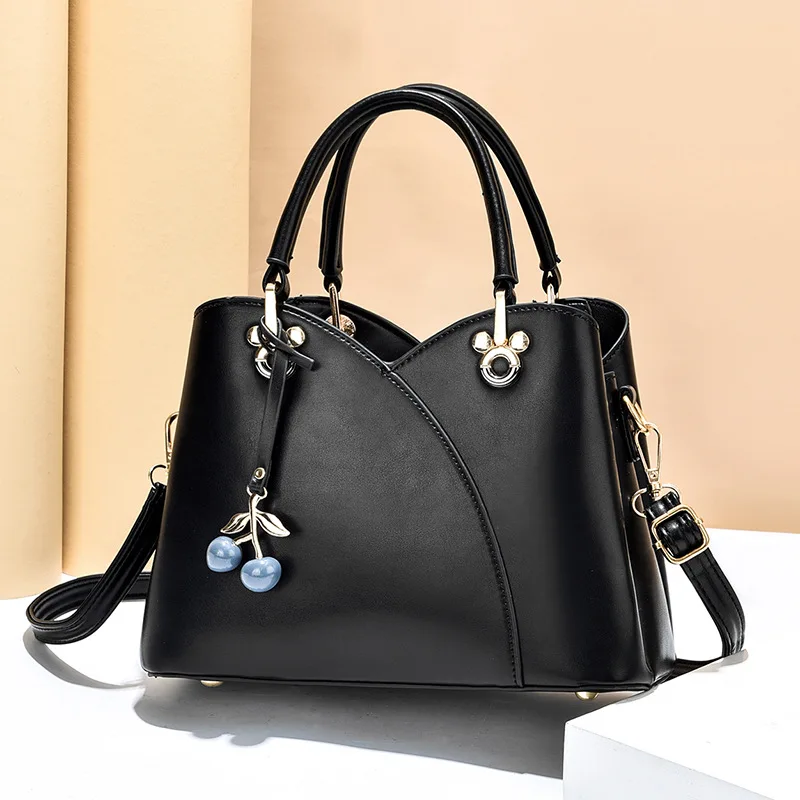 Quality Women\'s Leather Top Handle Bags Female Shoulder Sac Tote Shopper Bag Bolsa Feminina Luxury Designer Handbags for Woman