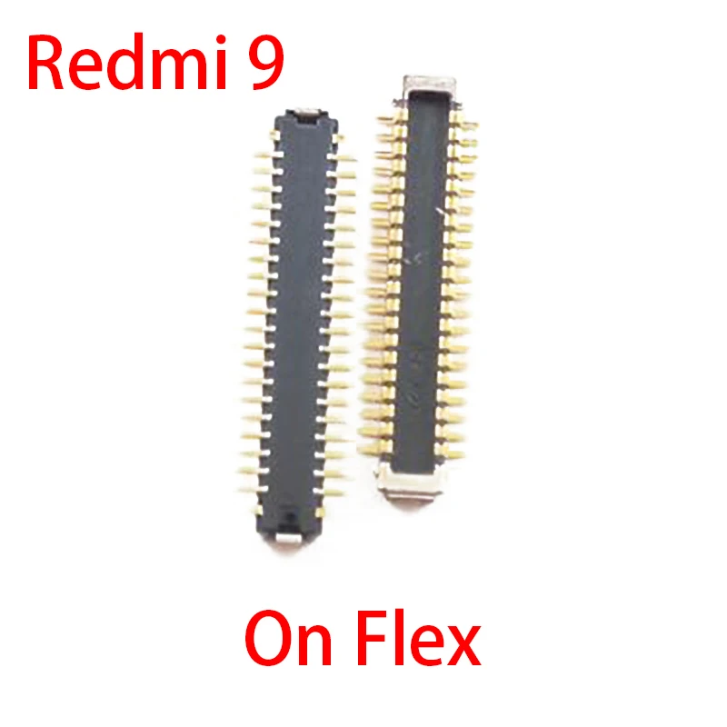 2pcs 40Pin LCD Display Screen FPC Connector On Board For Xiaomi Redmi 9A 9 9C USB Charger Charging Port On Flex Cable 30 60 Pin