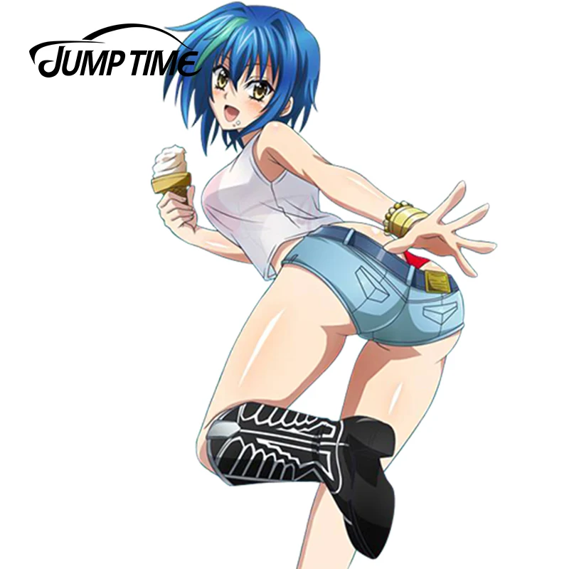 JumpTime 13cm x 7.9cm Car Styling Anime High School DxD Sexy Girl Xenovia Reflective Car Sticker Waterproof Window Decal