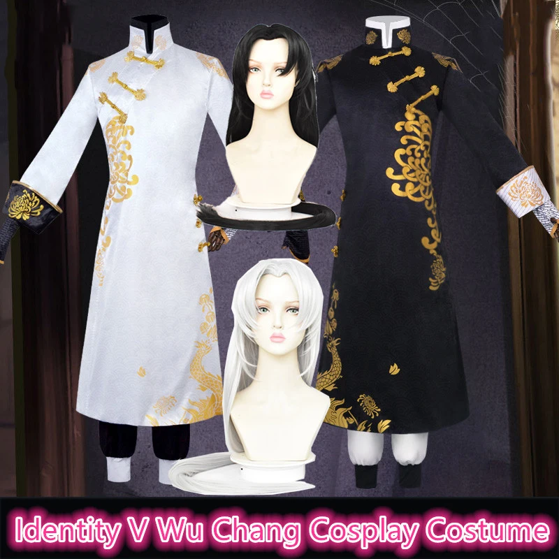 Game Identity V Wu Chang Cosplay Costume Halloween Christmas White Costumes Christmas Wu Chang Cosplay Clothing