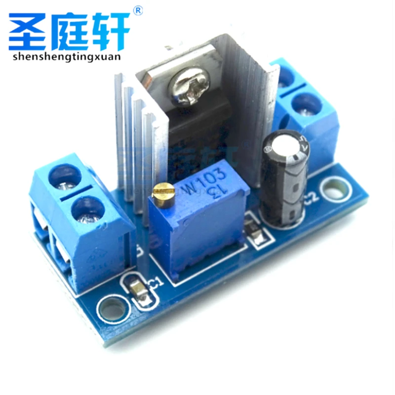 LM317 Adjustable Voltage Linear Regulator Power Supply LM317 DC-DC 4.2-40V To 1.2-37V Step Down Buck Converter Board Module