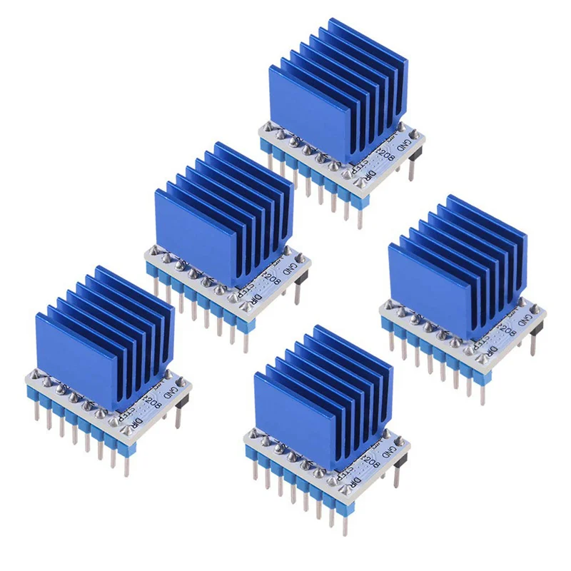 Sterownik silnika krokowego TMC2208 V1.2 moduł sterownika silnika Stepstick z radiatorem do części drukarki 3D zabezpieczenie stabilności