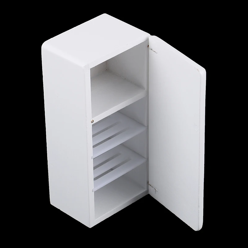 Meubles de maison de poupée de Style multiple, réfrigérateur en bois blanc pour la cuisine, la salle à manger ou le salon