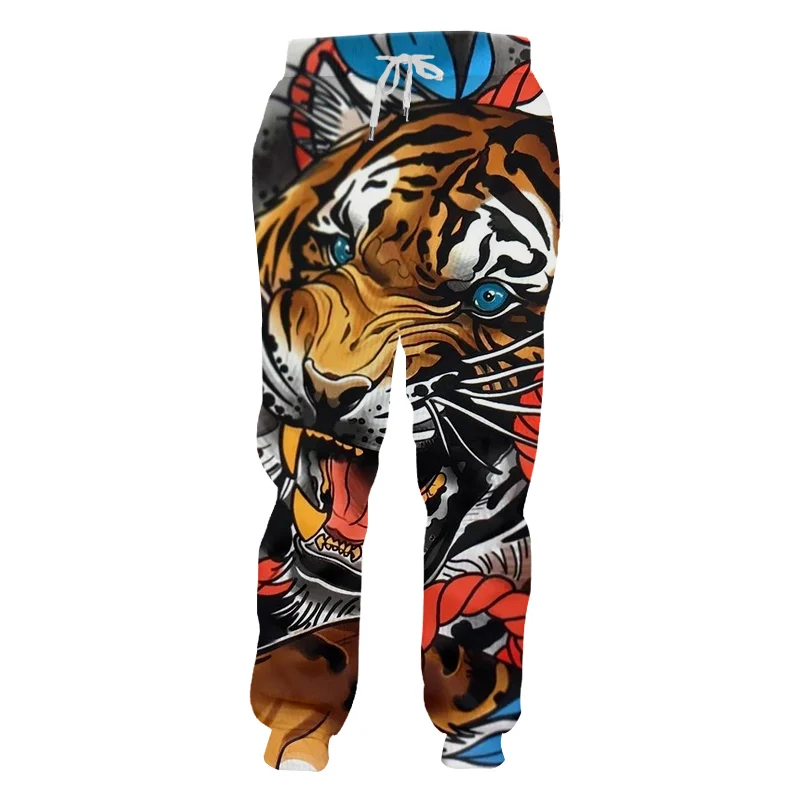 

Tiger Animal Trousers Men 3D Fashion Jogger Pant Women Street Wear Long Pants Harajuku Tekashi Sweatpants Mens Pants Boy Custom