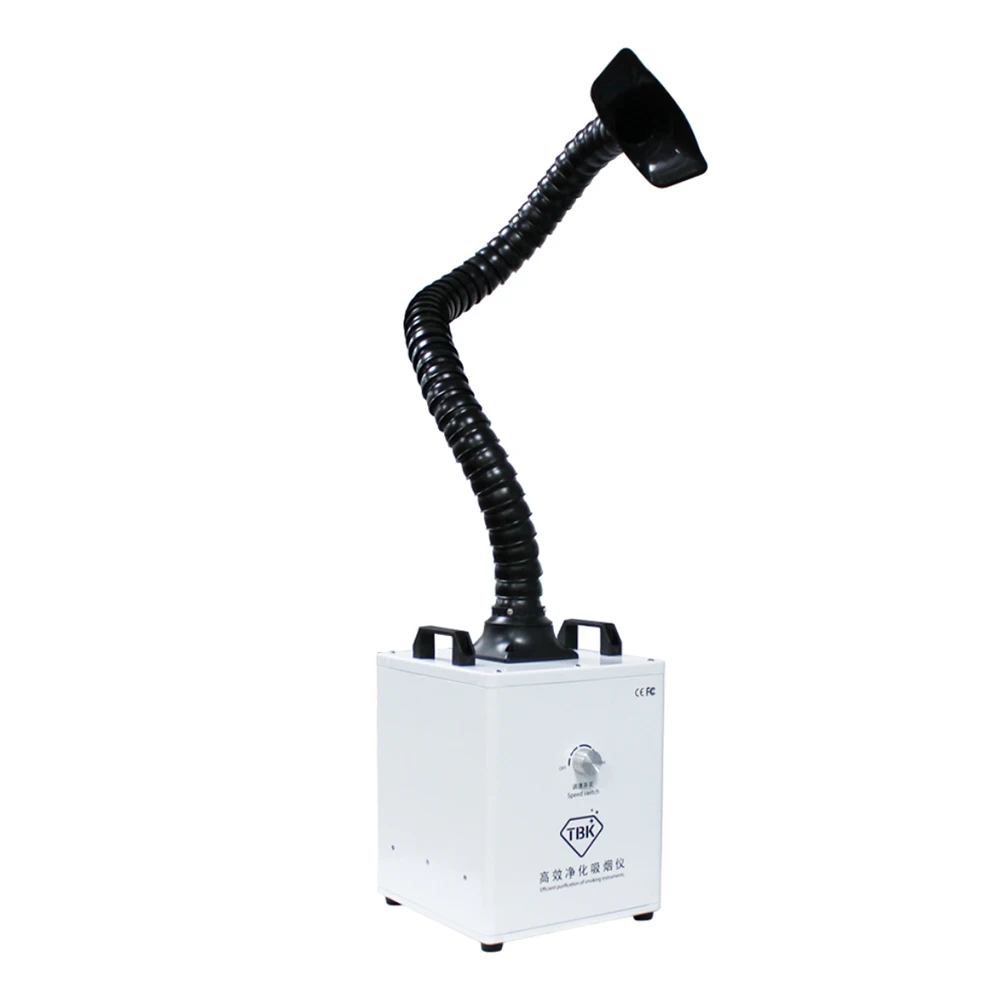 TBK Solda Purificador De Fumaça, Limpador De Poeira Do Ar, Purificação De Fumaça Do Quarto, Extrator De Fumaça, Sistema De Filtro Para Reparação De Telefone
