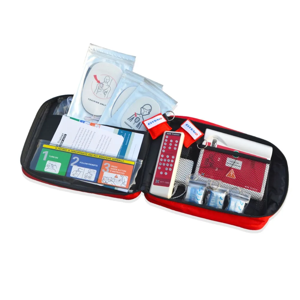 XFT-120C AED Trainer Device For First Aid CPR Training Emergency Rescue Teaching Tools In Spanish With Electrode Pads