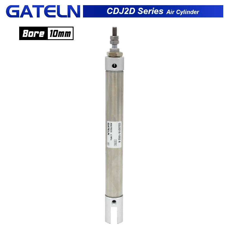 Double acting cylinder CDJ2D mini pneumatic single rod 10mm diameter 10~200mm stroke CDJ2D10-50-B CDJ2D10-20-B