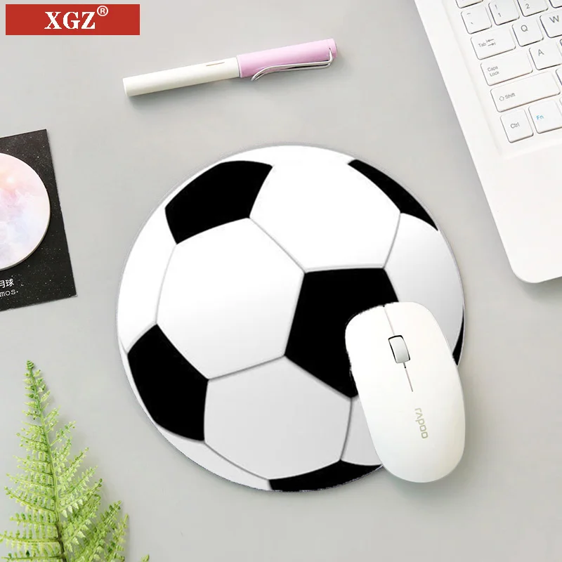 XGZ Football Basketball Volleyball Printing Small Mouse Pad Non-slip Table Mat Wheel Game Speed Skating 20x20cm