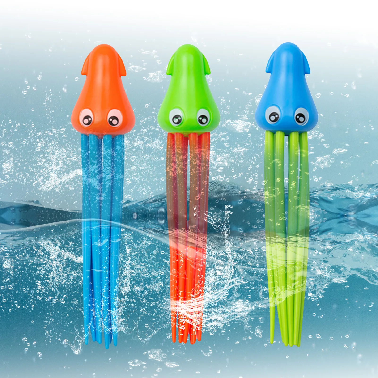 Swimming Pool Toy Octopus Sinking Gem Diving Training Toy Sinker