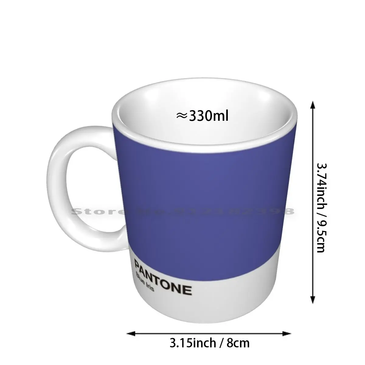 Pantone Colour Blue Iris. Colour Of The Year 2008. Ceramic Mugs Coffee Cups Milk Tea Mug Pantone Blue Graphic Design Colour