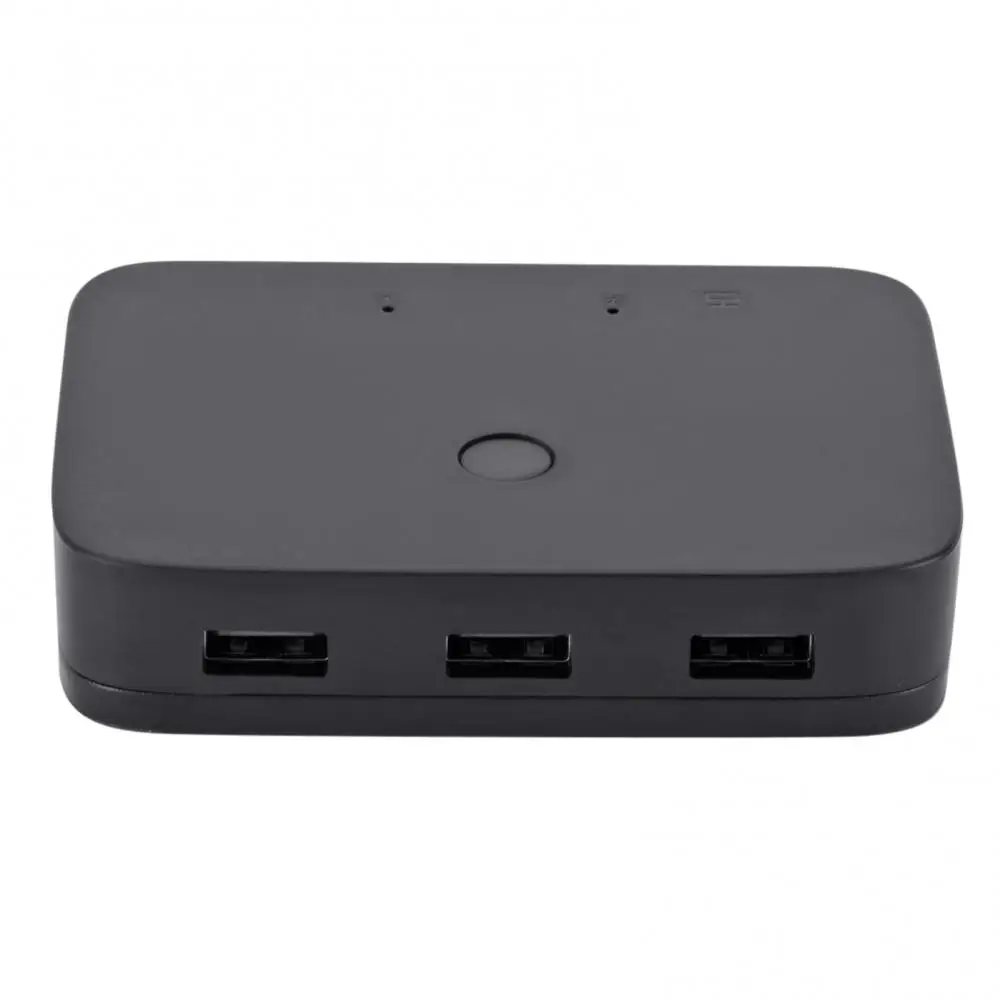 Bluelans 2 Port kompatibel KVM Switcher Splitter PC Mouse Keyboard Perangkat Berbagi Cetak USB