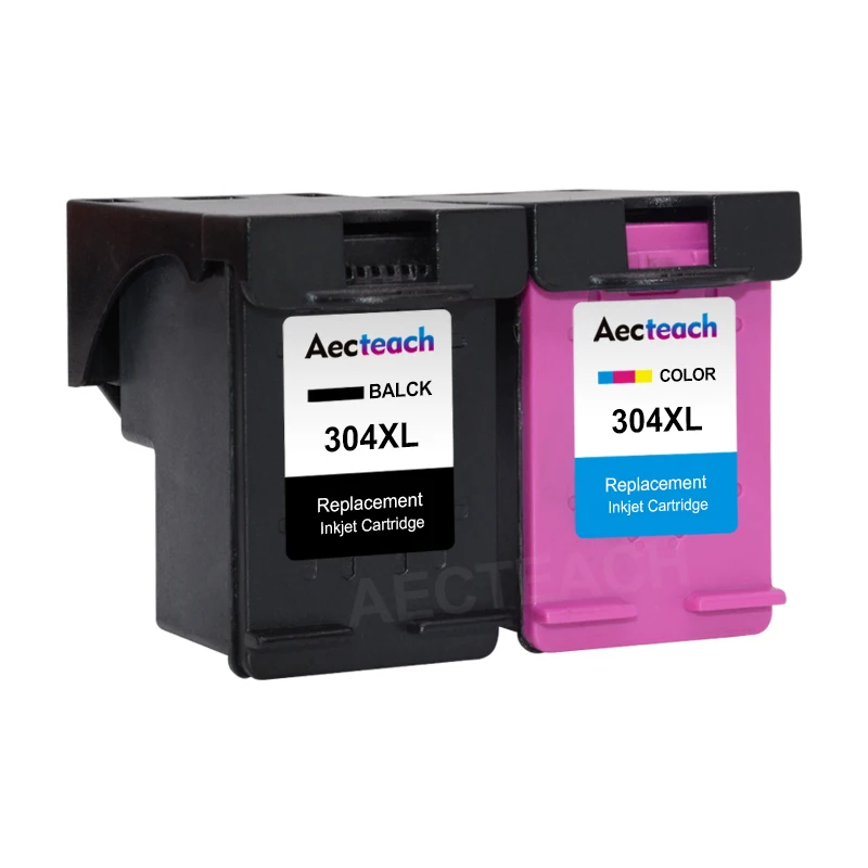 Aecteach Remanufacture Ink Cartridge for HP 304XL for HP deskjet envy 2620 2630 2632 5030 5020 5032 Printers + 400ml Printer Ink