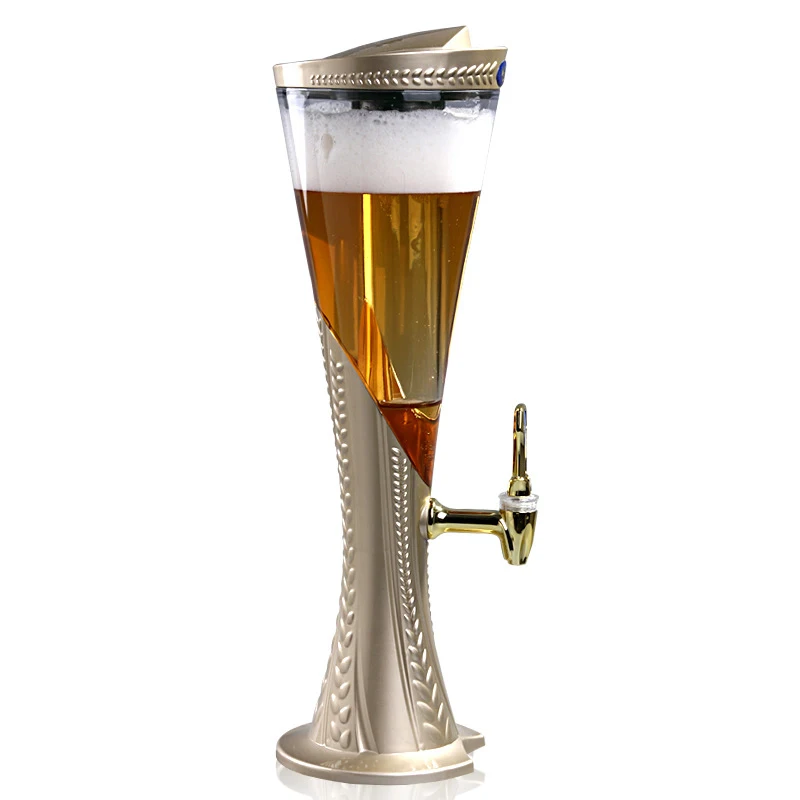 PlumWheat-Beer Tower, Beverage Juice Dispenser, Party Bar, Home Champagne, 3 Liters