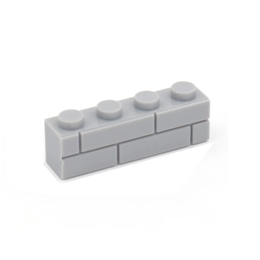 

50PCS lot DIY Building Blocks Thick wall Bricks 1x4 Dots Educational Creative Size Compatible With brands Toys for Children