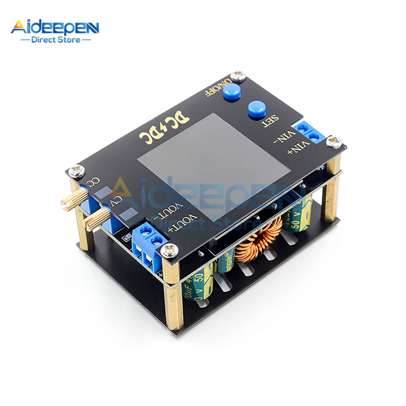 DC-DC 0.5-30V 3A 35W/4A 50W Automatic Boost/Buck Converter CC CV Power Module Adjustable Regulated Power Supply Voltmeter