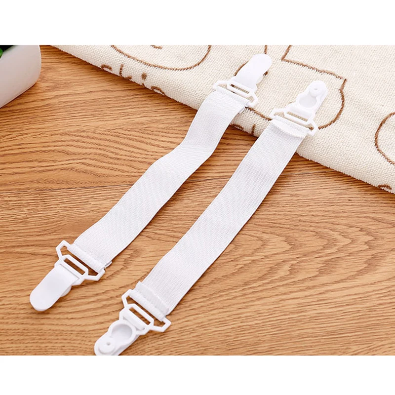 

4Pcs/Set Nylon Elastic Band Bed Sheet Fix Buckle Strong Plastic Clips Holder Bed Sheets Fasteners Clip wzpi