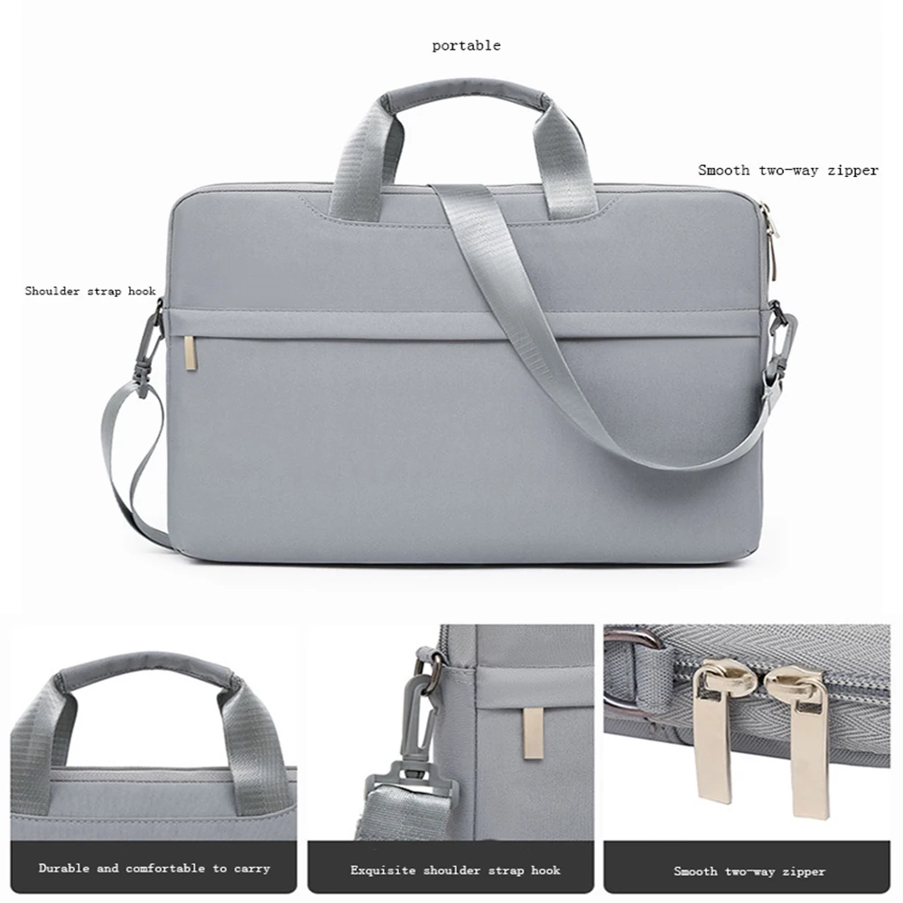 Bolso para portátil, bolso de hombro para MacBook Air Pro M1 M2 13 16, funda para Xiaomi Huawei Redmi Lenovo ASUS Acer Dell HP 11 13 14 15 15,6