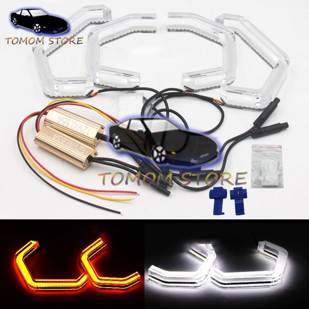 

LED Angel Eyes Halo Rings Car Light Running Lamp DRL for BMW 2 3 4 5 Series F10 F13 F18 F22 M2 F30 F31 F32 F33 F34 F35 F36 E46