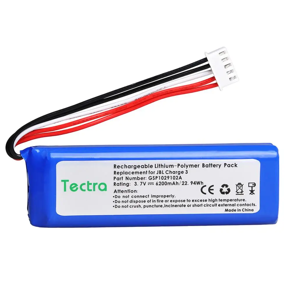 6200mAh Battery GSP1029102A for JBL Charge 3 Speaker Bateria