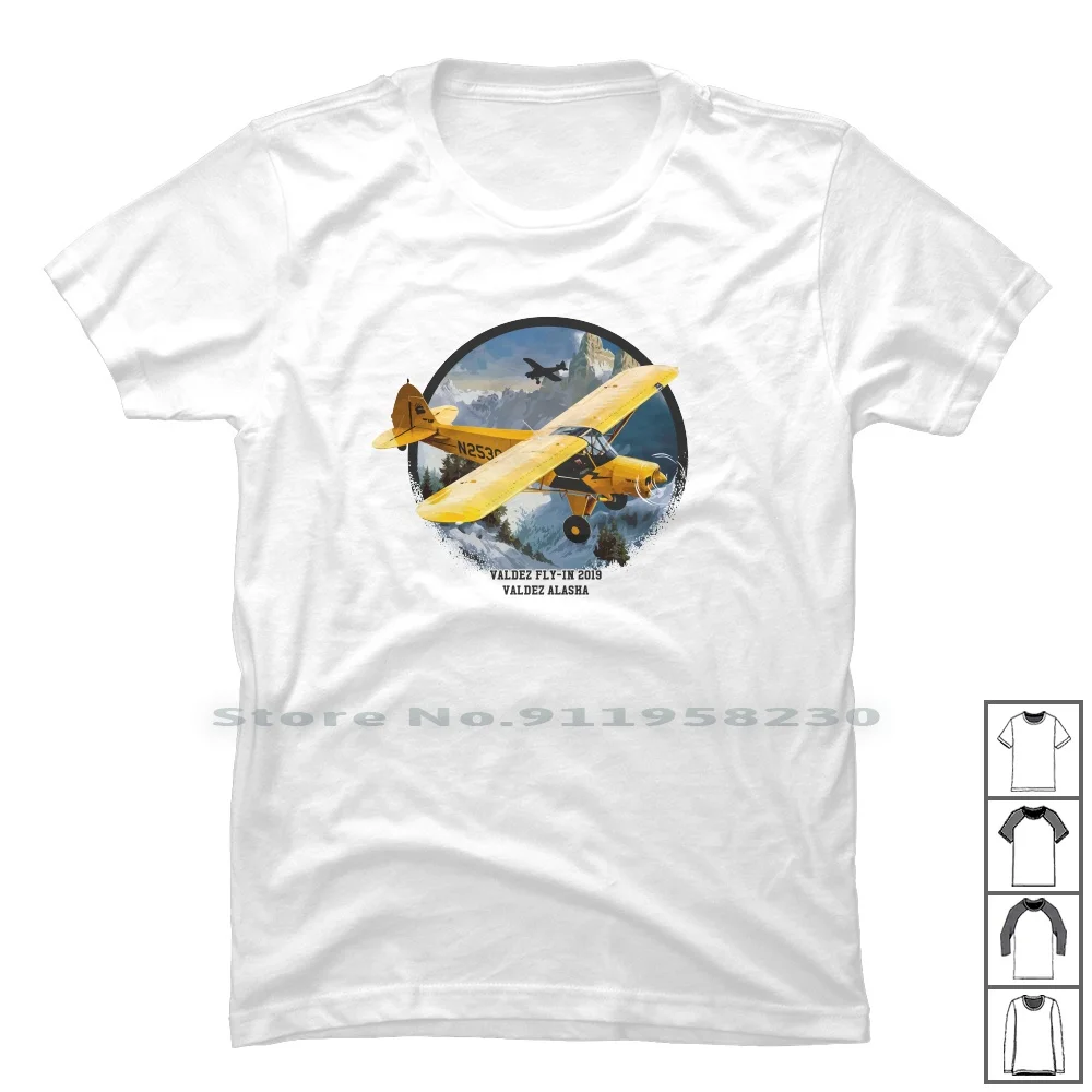 Valdez Fly In 2019 Valdez Alaska T Shirt 100% Cotton Landscape Travel Nature Alaska Ture Cape Alas 2019 Ska Fly Ask